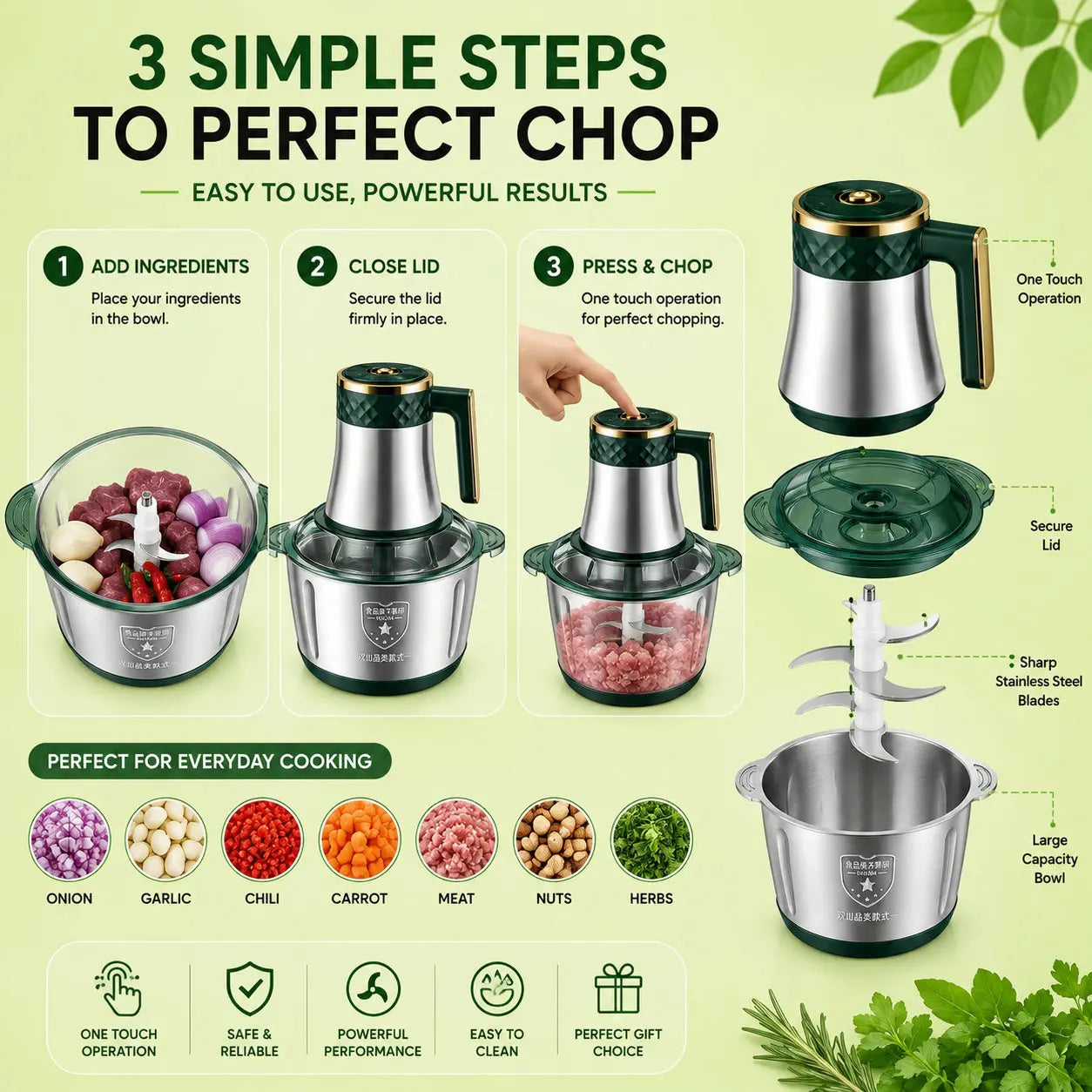 5 speed electric meat chopper machine