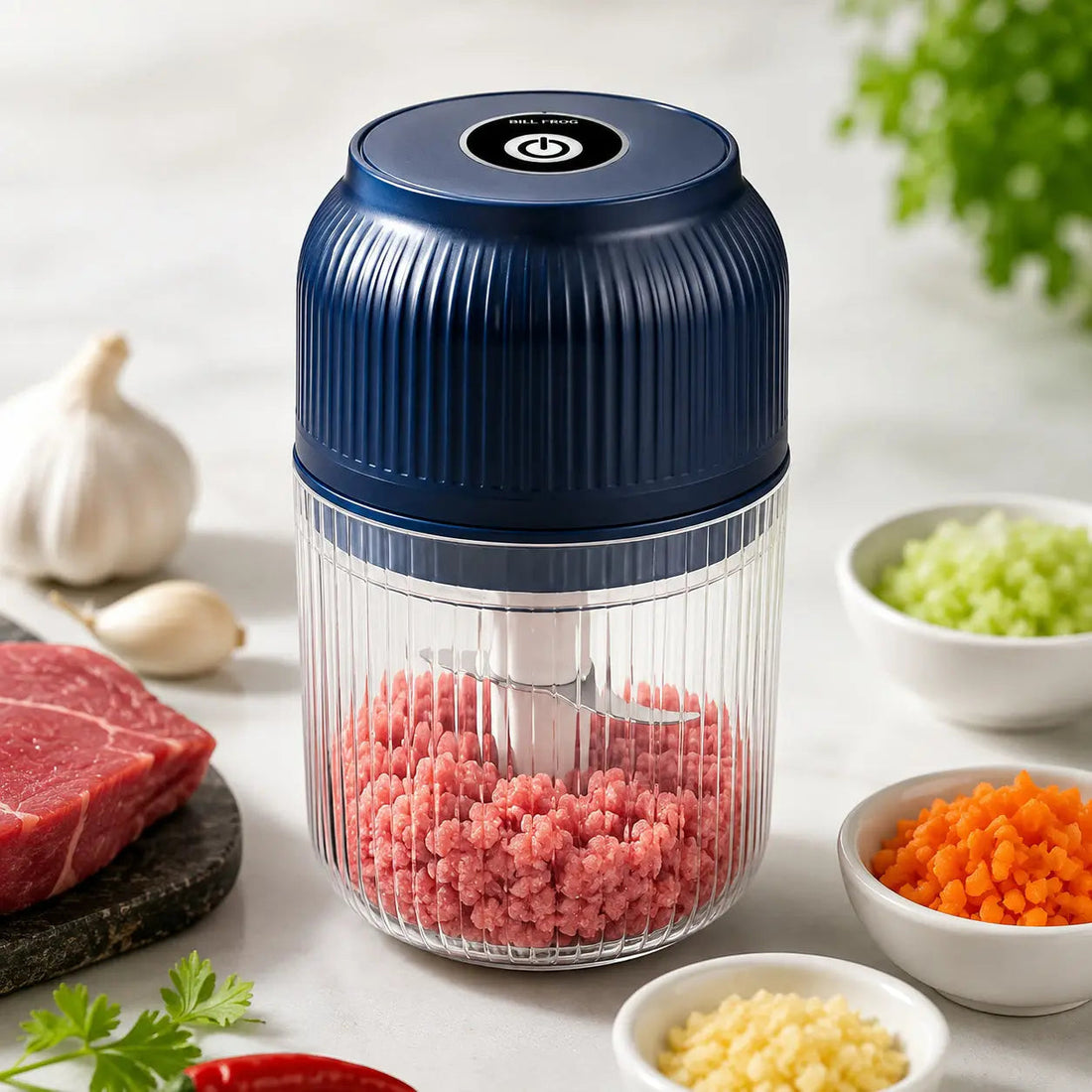Garlic chopper electric USB Rechargeable – Mini Food Processor & Vegetable Cutter xafoora