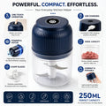 Garlic chopper electric USB Rechargeable – Mini Food Processor & Vegetable Cutter xafoora