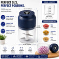 Garlic chopper electric USB Rechargeable – Mini Food Processor & Vegetable Cutter xafoora